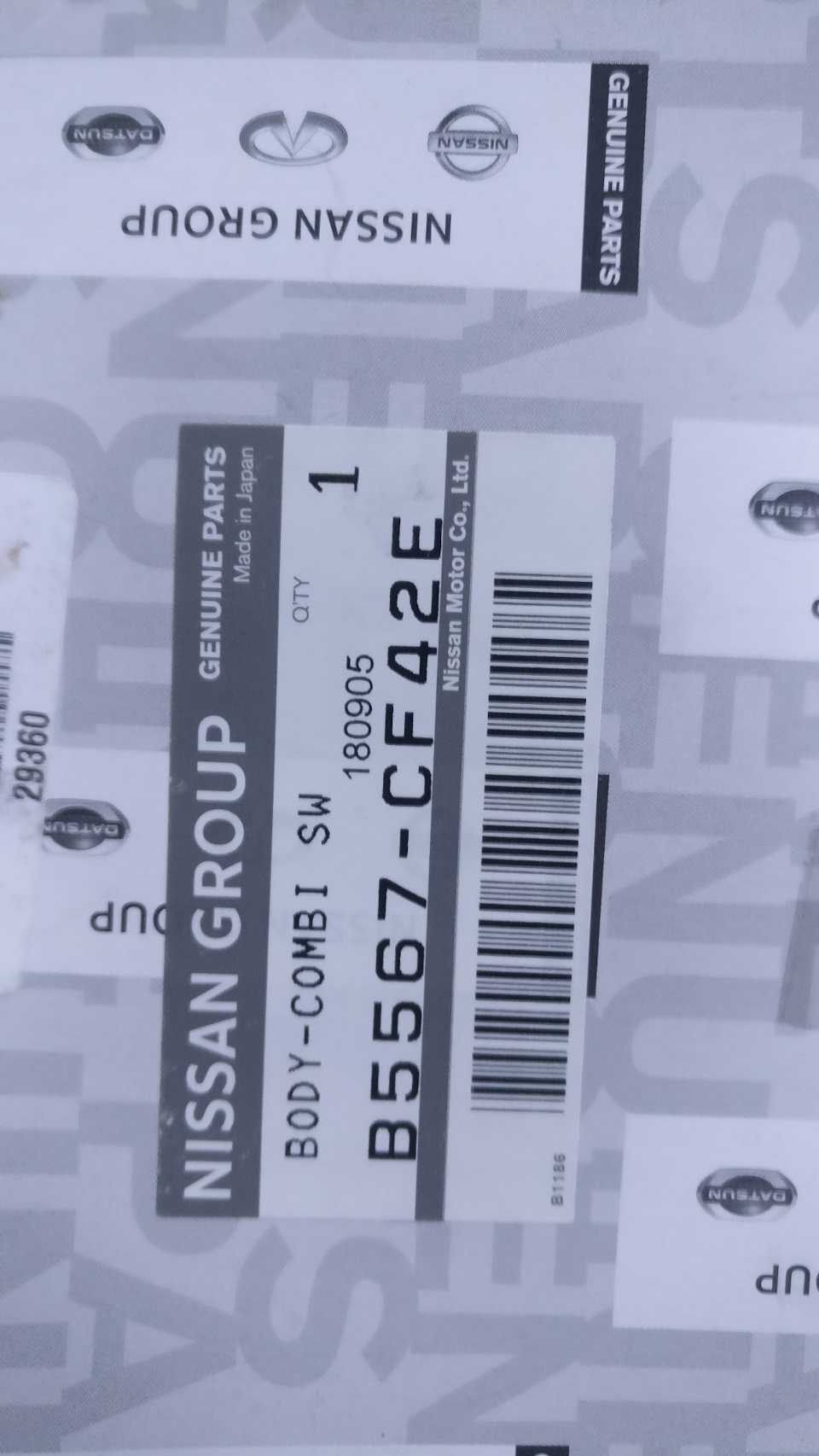 B5567CF42E БЛОК ПОДРУЛЕВОГО ПЕРЕКЛЮЧАТЕЛЯ NISSAN INFINITI | Запчасти на ...