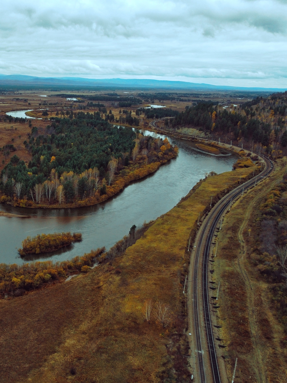 Опять же железная дорога Трансиб и природа вокруг — Suzuki Alto (8G)