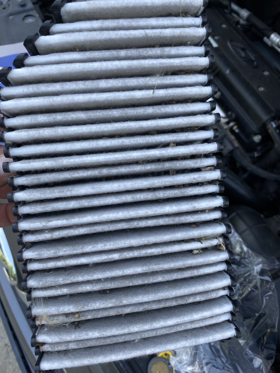 Замена воздушного/салонного фильтра — Hyundai Solaris Hatchback, 1,6 л ...