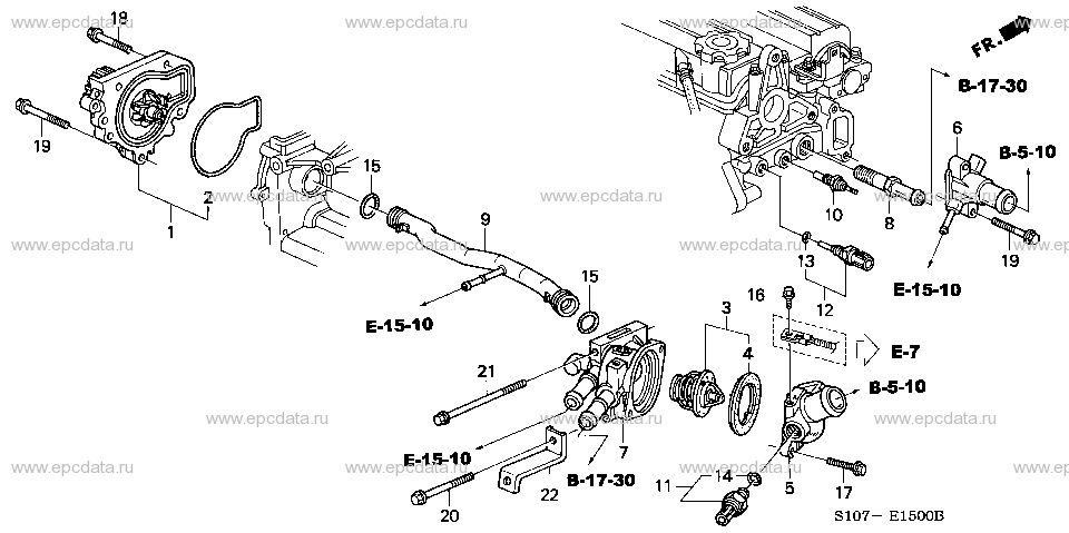 Технические характеристики мотора Honda B20B 20 литра