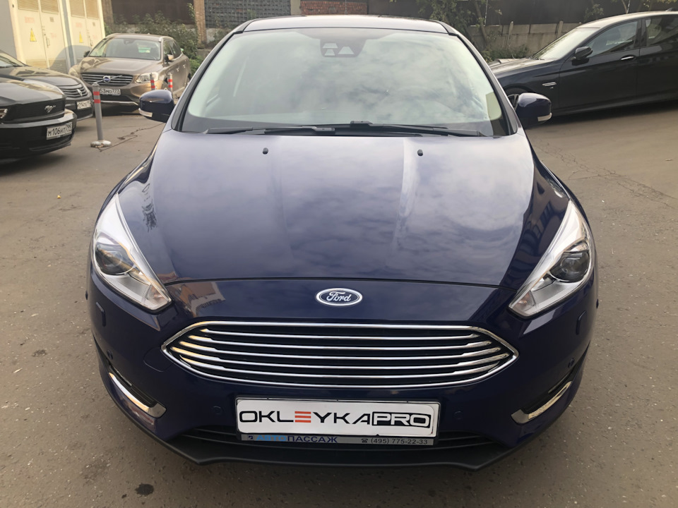 Форд Фокус синий 🔵 цветной автовинил — OKLEYKA.PRO на DRIVE2