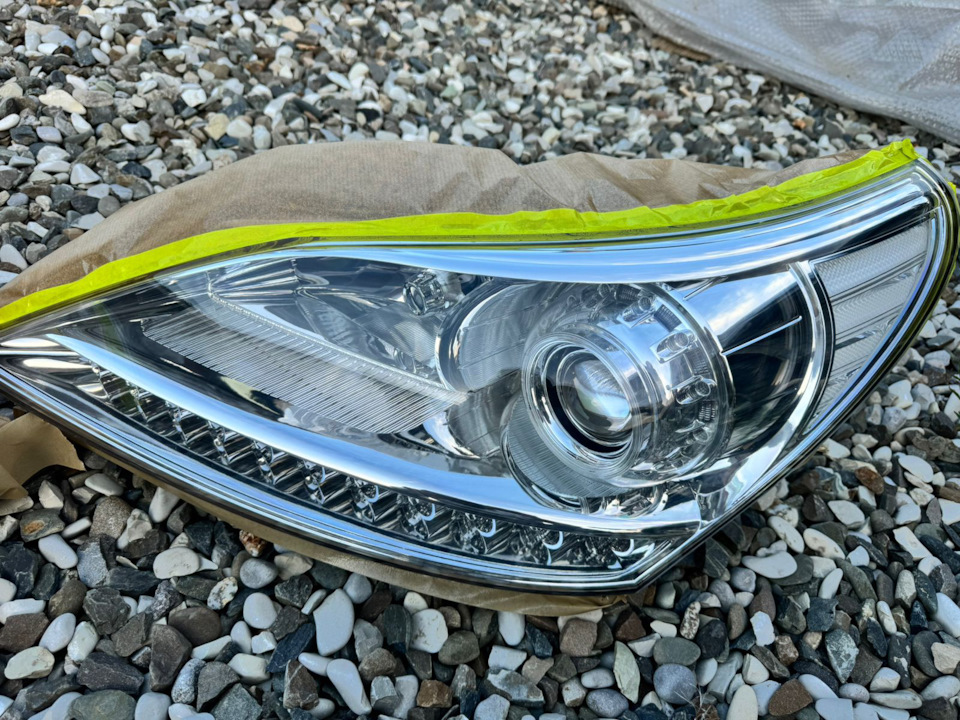 Покрытие лаком фар — Hyundai Equus (2G), 3,8 л, 2014 года | стайлинг ...