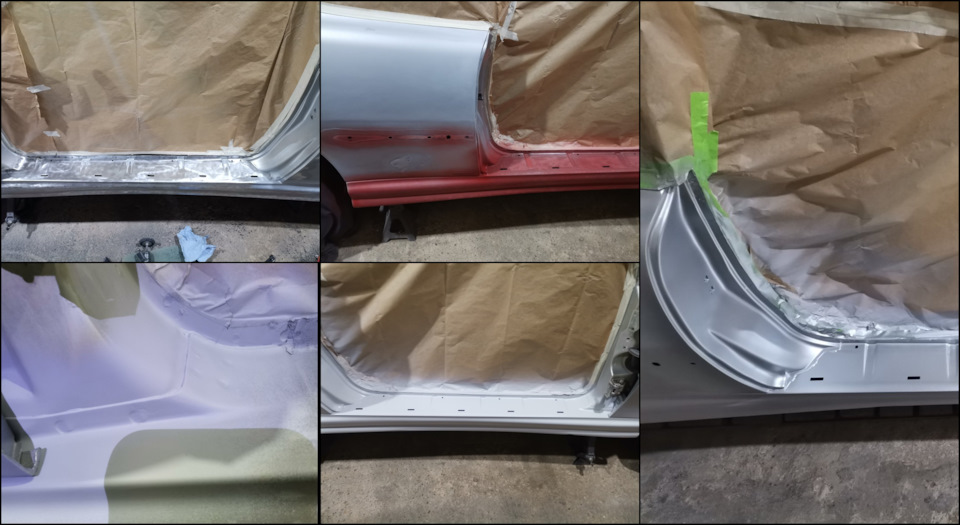 Собственно сама работа с порогом и проёмом. — Peugeot 406 Coupe