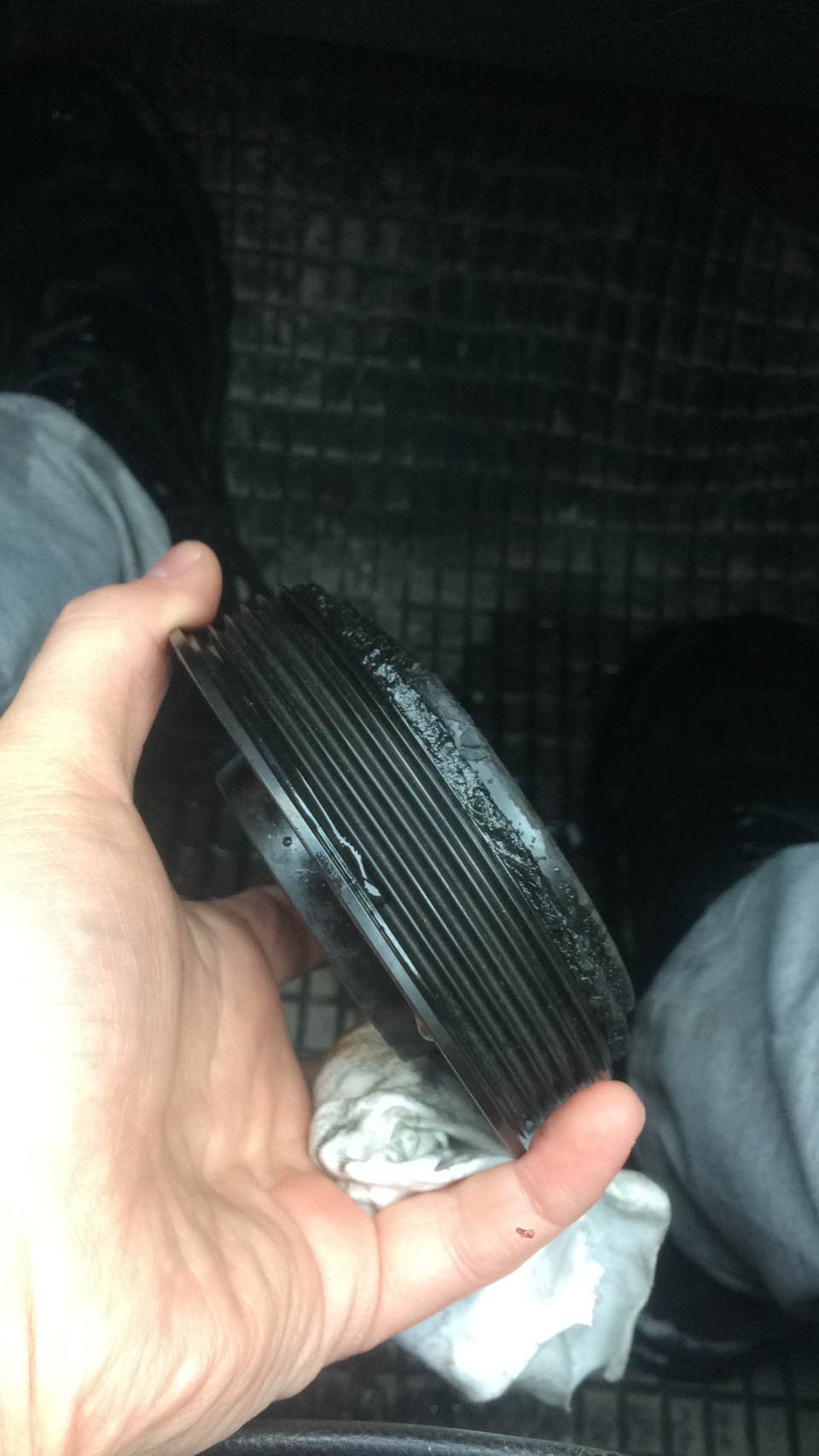 Замена шкива компрессора кондиционера и ремня — Skoda Yeti, 1,8 л, 2014 ...