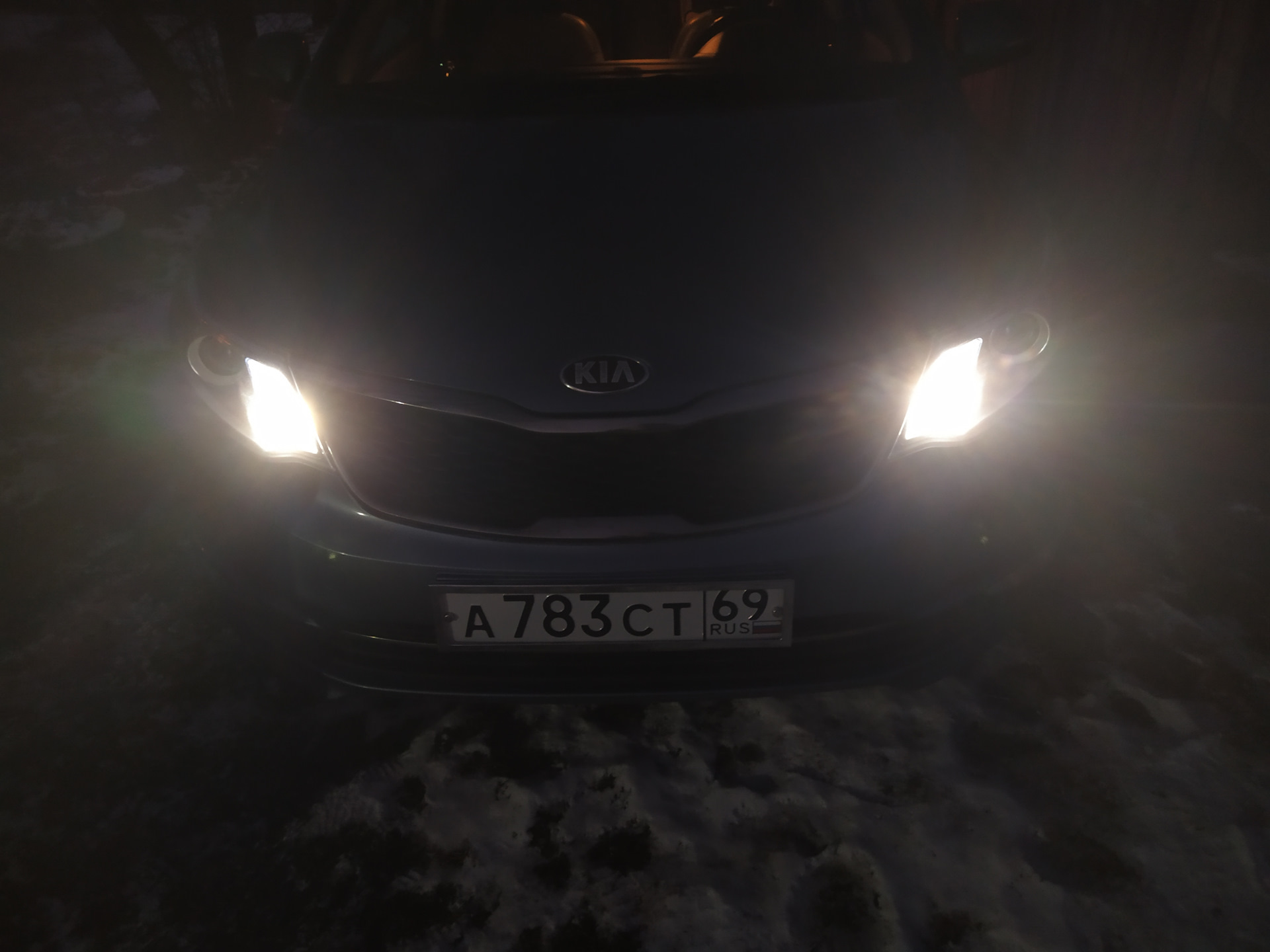 20. Светодиоды philips в габариты и подсветку номера. — KIA Rio (3G), 1 ...