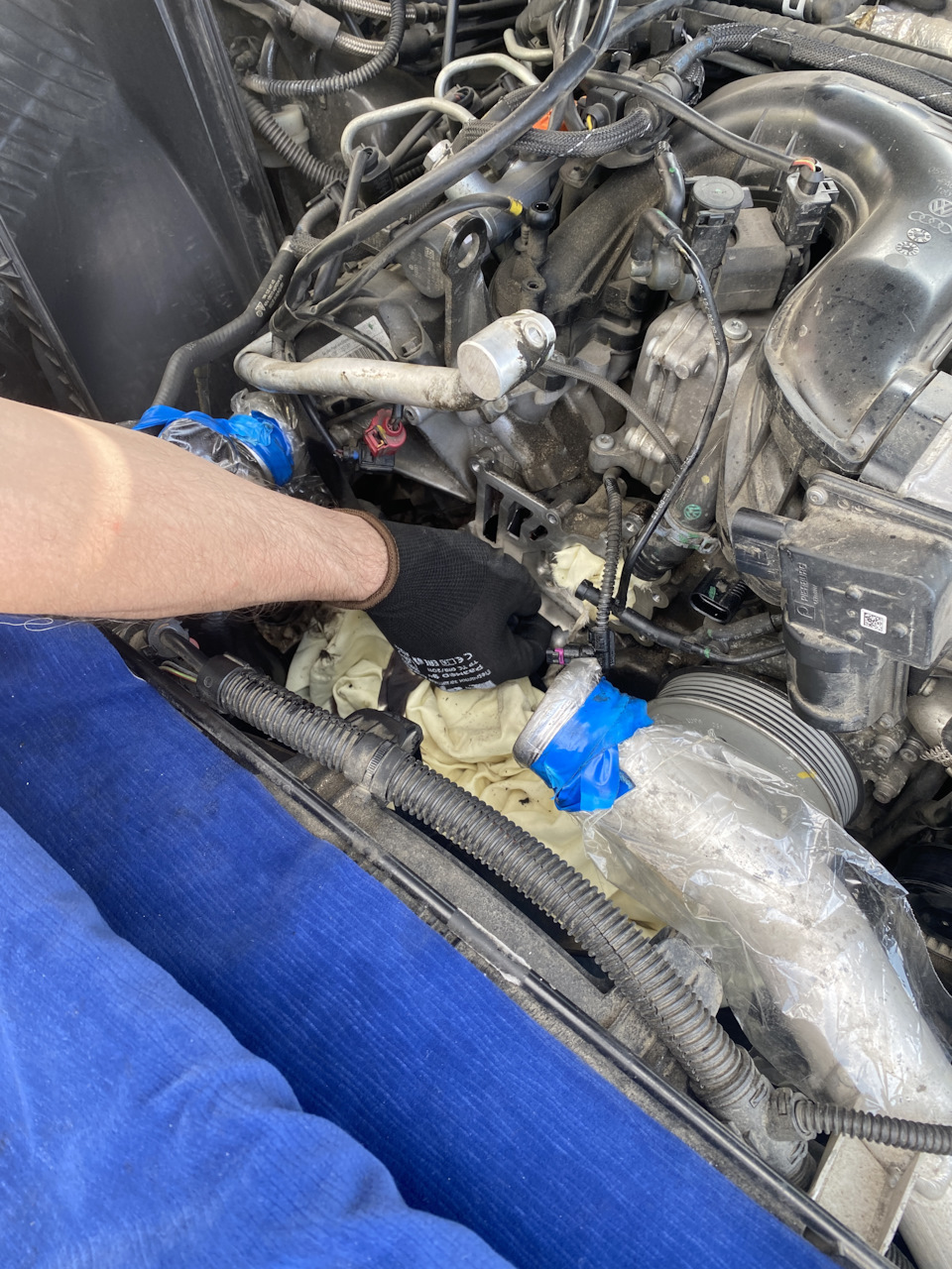 Замена масляного стакана на туарег НФ — Volkswagen Touareg (2G), 3 л ...