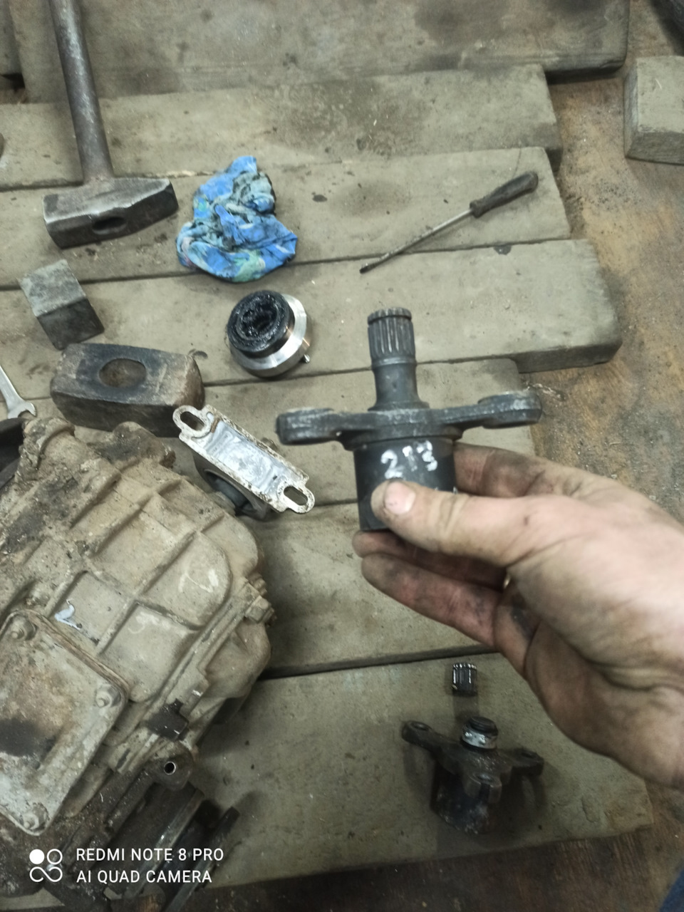 Замена сцепления и фланца эластичной муфты — Lada 2131, 1,7 л, 2010 ...