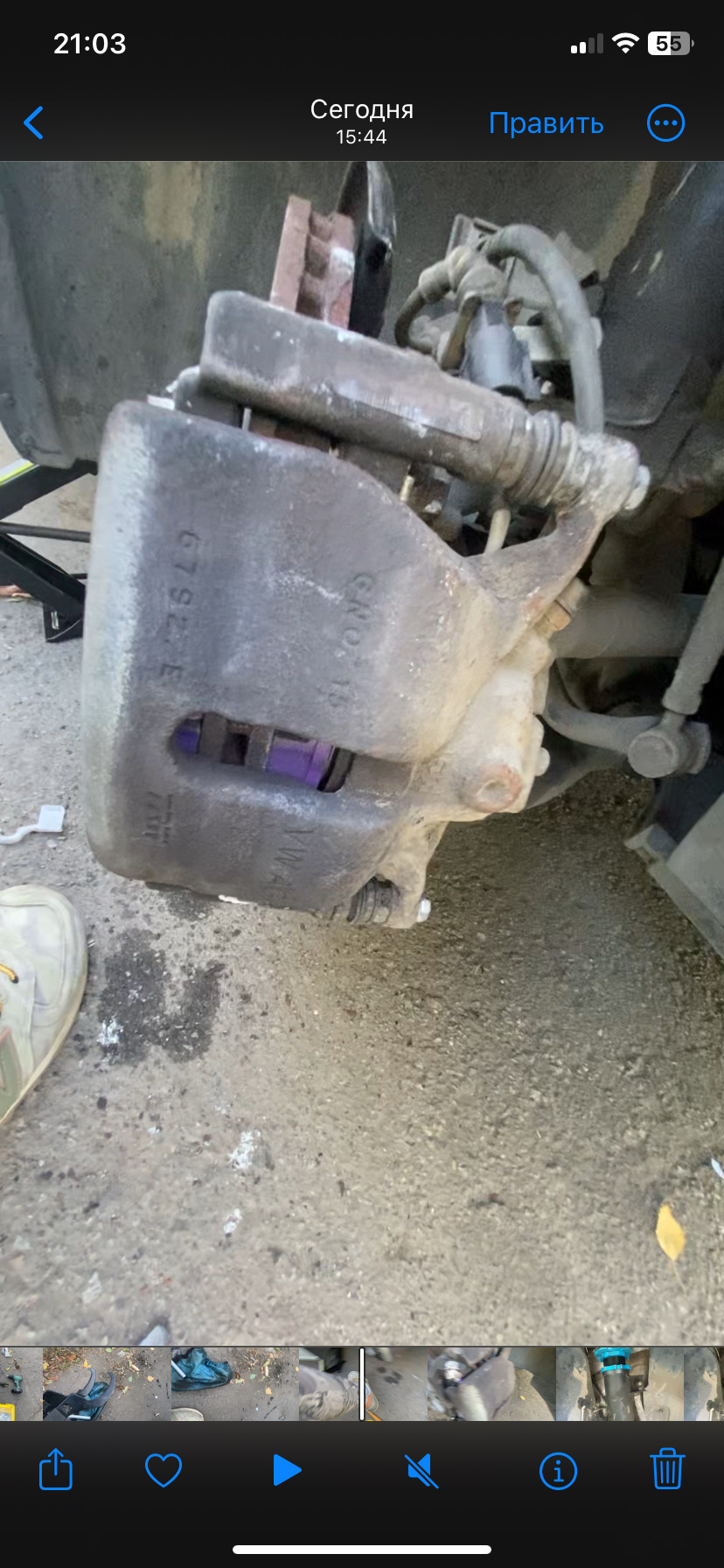 Колодки, регулировка стоек. — Audi A3 Sedan (8V), 1,4 л, 2015 года ...