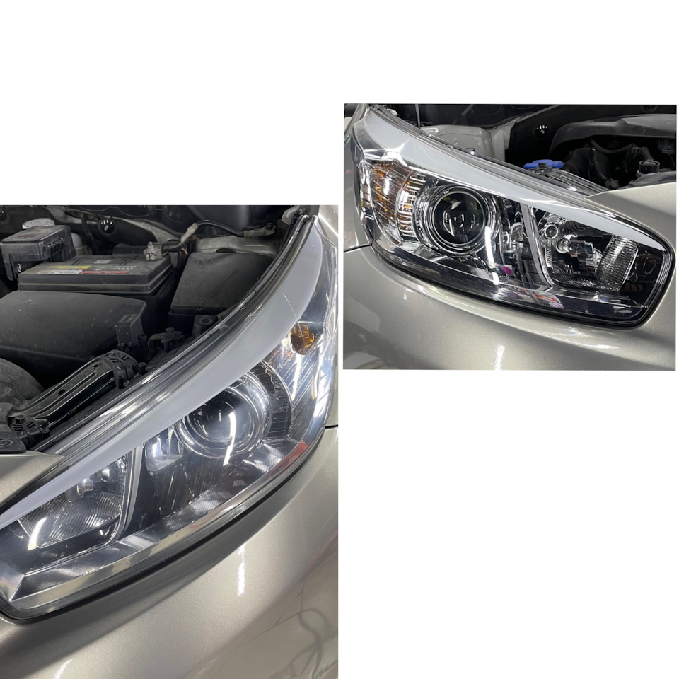 Закатал фары в полиуретановую пленку — KIA Ceed (2G), 1,6 л, 2012 года ...