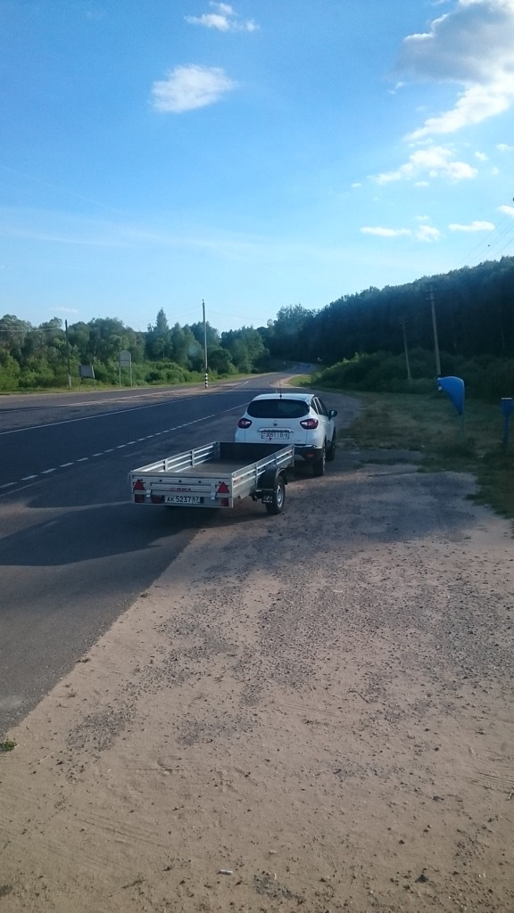 на границе РФ и РБ (смоленская область) — Renault Kaptur (2016). Запчасти на фото: AK5237