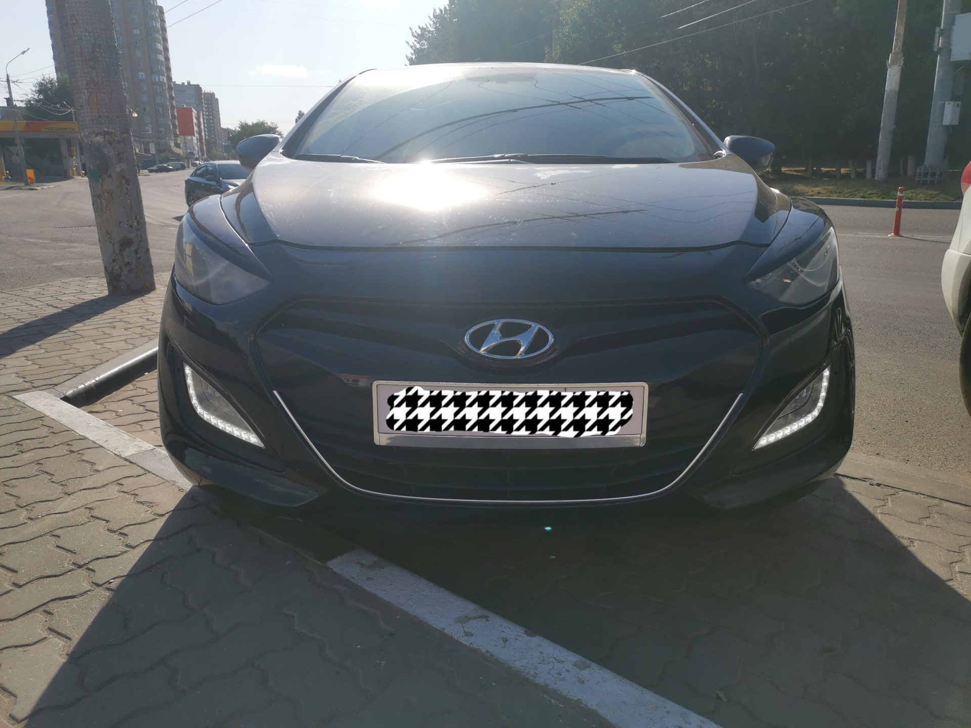 11. Оригинальные ПТФ с ДХО — Hyundai i30 (2G), 1,6 л, 2014 года ...