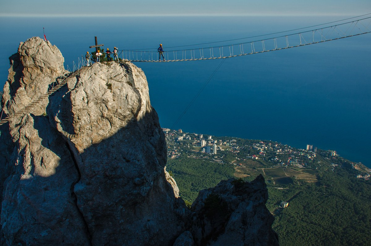 Серпантин на ай Петри в Крыму