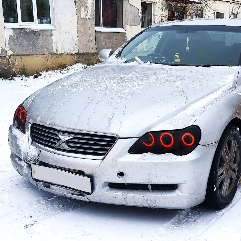 Toyota Mark X 120 дорестайлинг. Ангельские глазки TAU tech — TAU tech на  DRIVE2