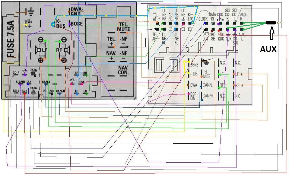 Распиновка магнитол ауди