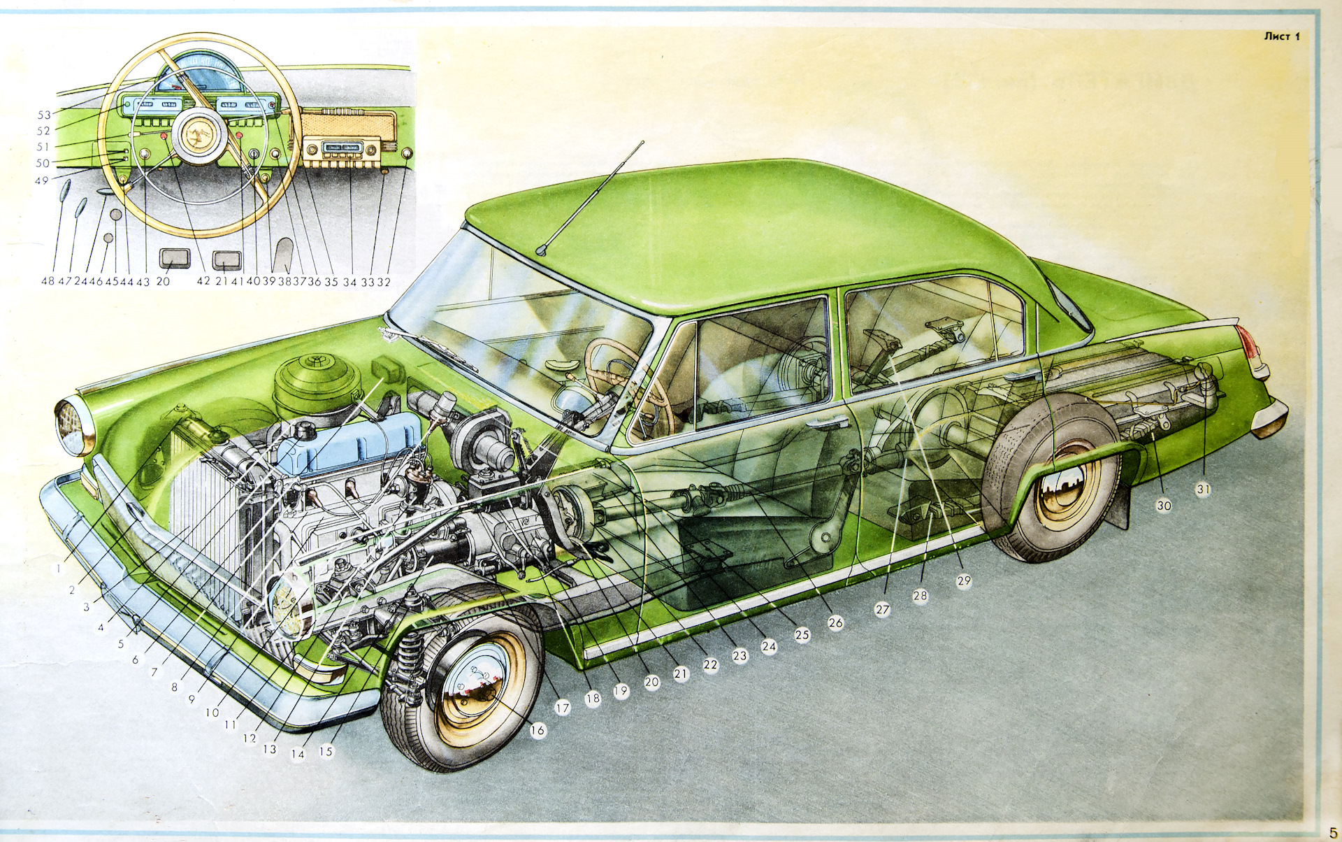 Устройство 21. ГАЗ 21 Волга двигатель схема. ГАЗ-21 