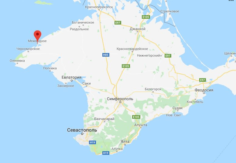 Евпатория межводное карта