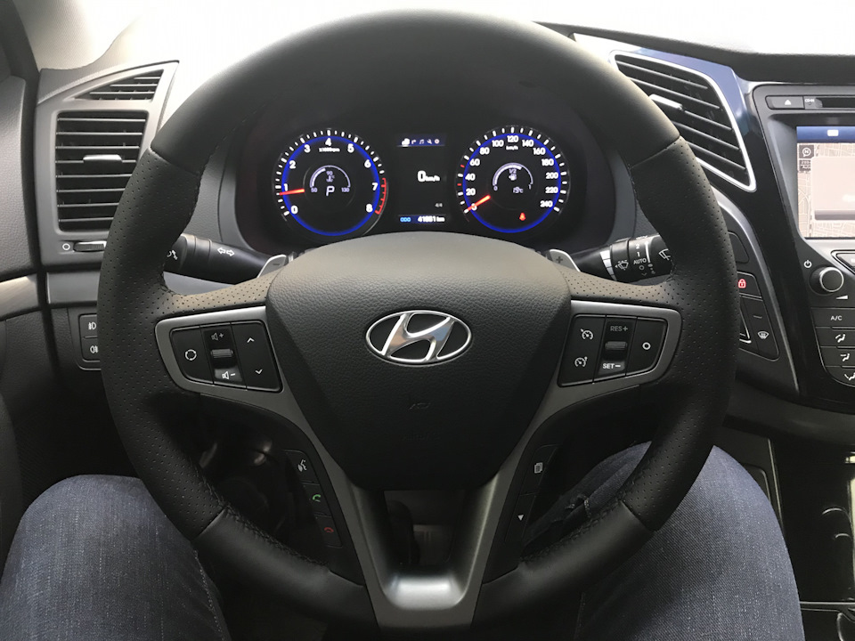 Как снять руль хендай i40 Перетяжка руля Hyundai i40. - Hyundai i40, 2 л, 2015 года визит на сервис DRIVE2