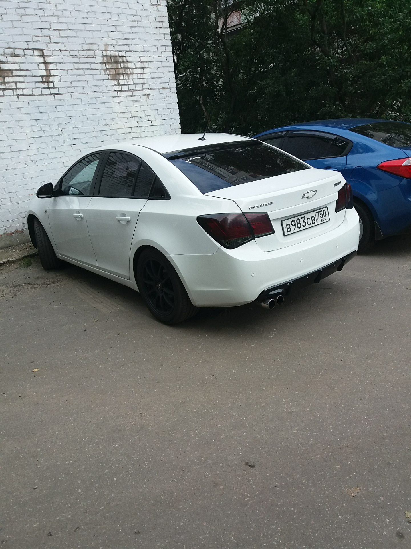 Задний диффузор на бампер — Chevrolet Cruze (1G), 1,6 л, 2010 года ...