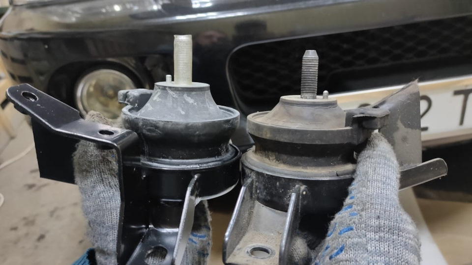 Замена гидроопоры двигателя на Roadrunner — Hyundai Santa Fe (1G), 2,4 ...