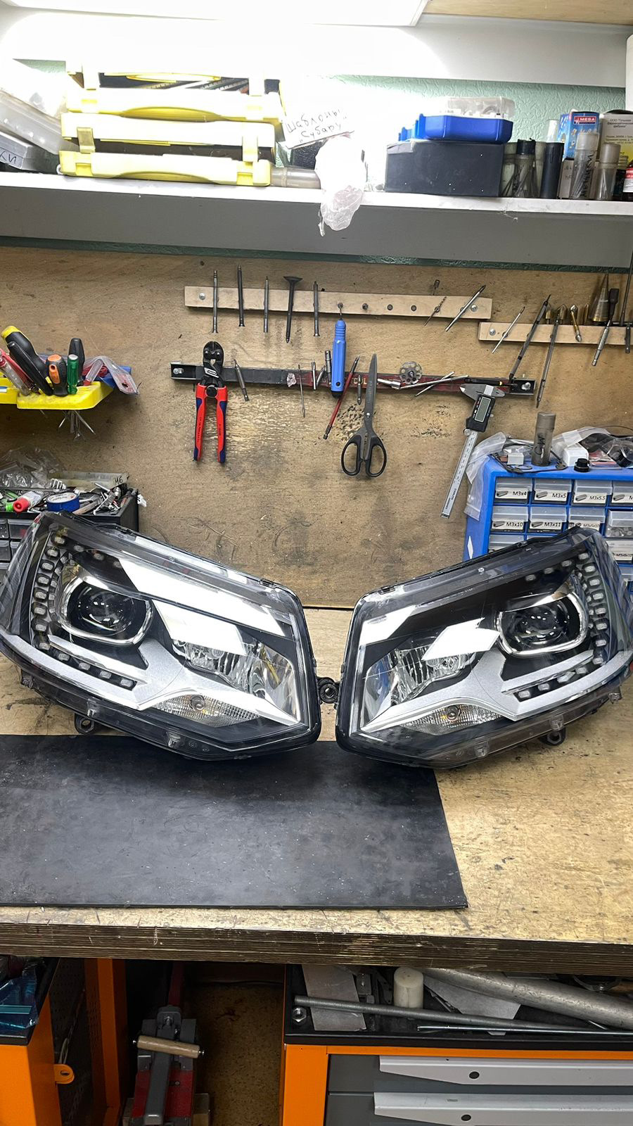 Прозрение (переборка фар) — Volkswagen Multivan (T5), 2 л, 2013 года ...