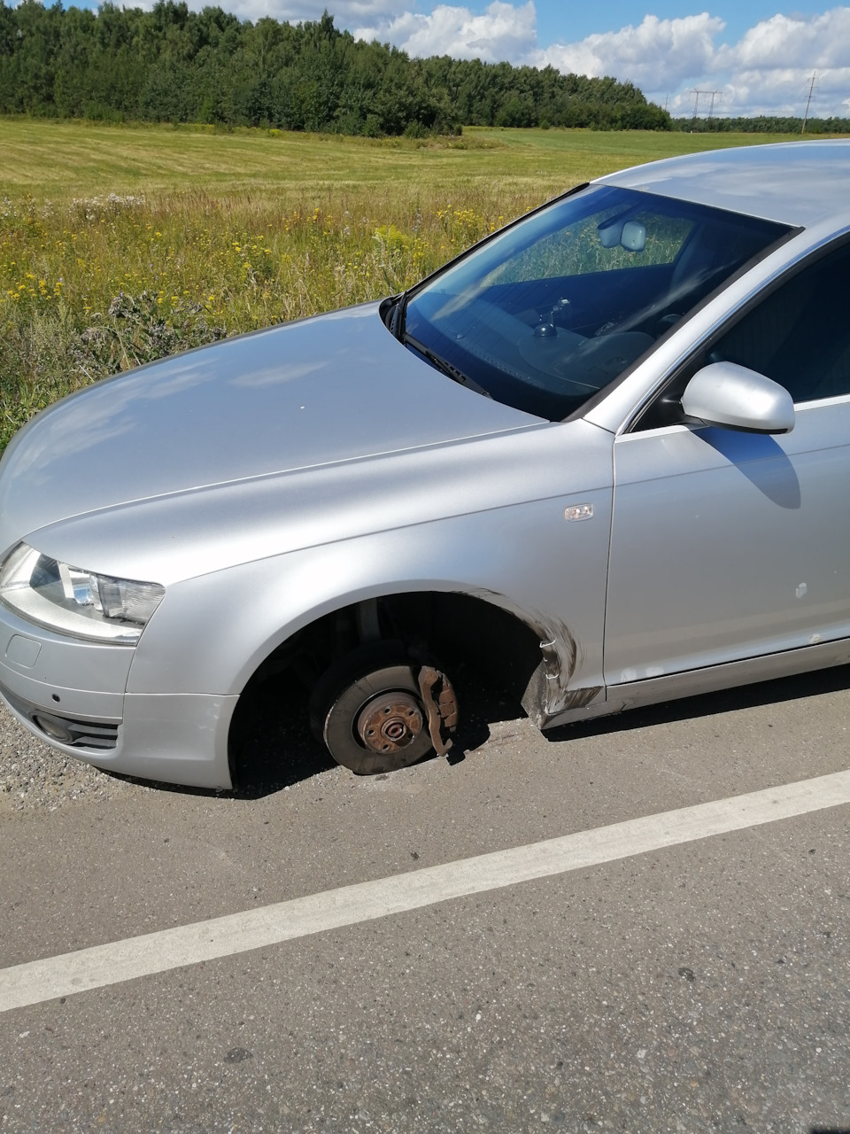 Злоключения с Подольским ГИБДД в 3-х актах. Злоключение №2 — Audi A6 (C6),  3 л, 2004 года | ДТП | DRIVE2