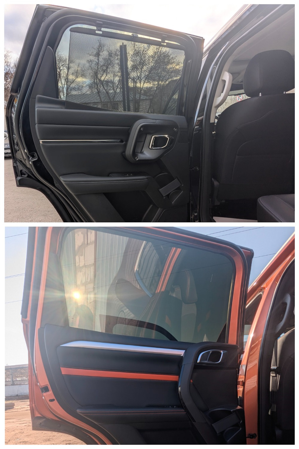 Шторки в задней двери Haval H7 — это плюс, но всего 1 порт USB и объединенный воздуховод для задних пассажиров — минус — Haval Dargo