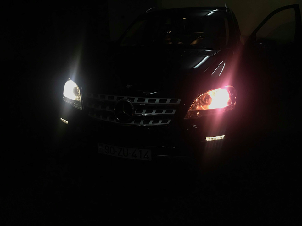 Замена ксеноновой лампы — Mercedes-Benz M-Class (W164), 3,5 л, 2010 ...