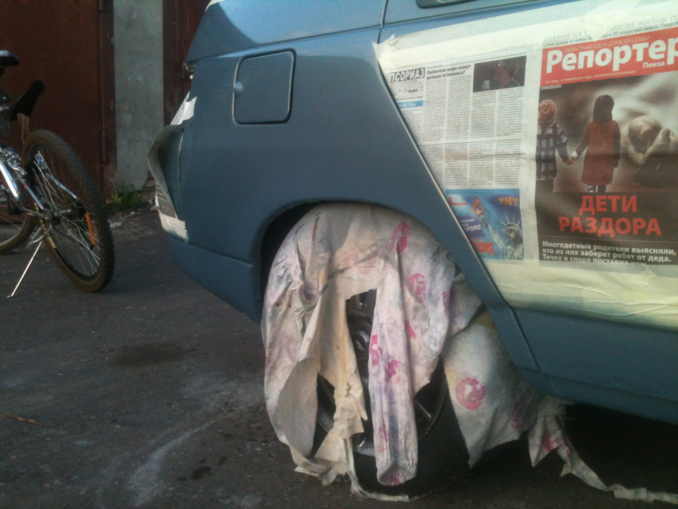 Покраска авто снежная королева в гараже