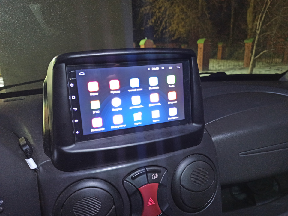 Магнитола 2 дин — FIAT Doblo (1G), 1,4 л, 2008 года | автозвук | DRIVE2