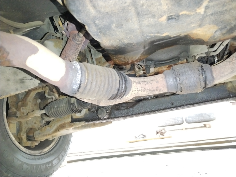 Замена гофр и небольшой ремонт рамы — KIA Sorento (1G), 3,5 л, 2006 ...