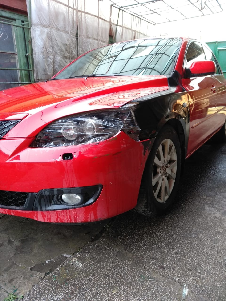 Авария мазда — Mazda 3 (1G) BK, 1,6 л, 2007 года | ДТП | DRIVE2