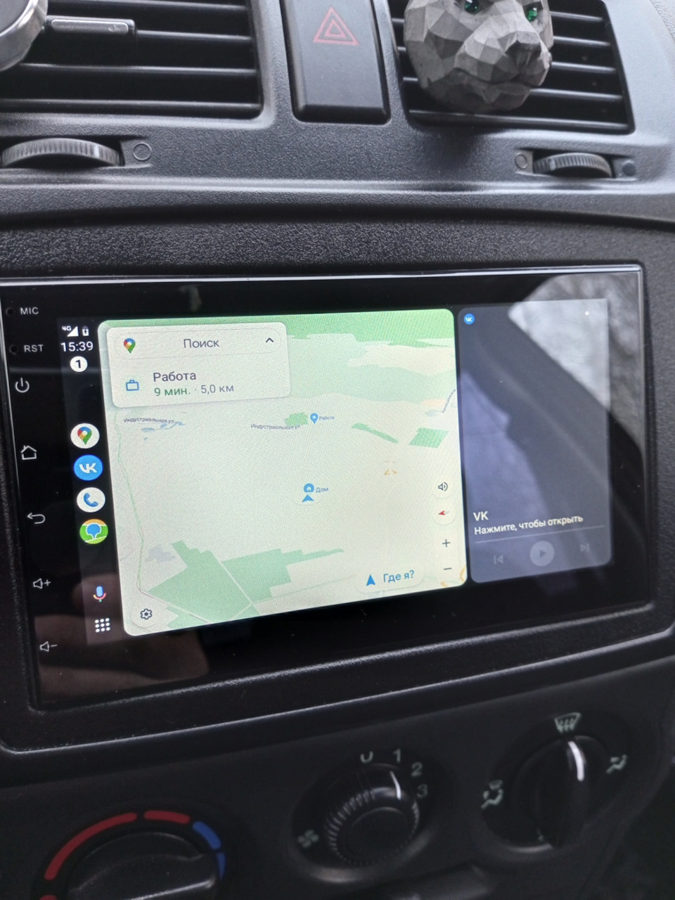 Android auto в китайской магнитоле. — Lada Калина 2 хэтчбек, 1,6 л, 2014  года | просто так | DRIVE2