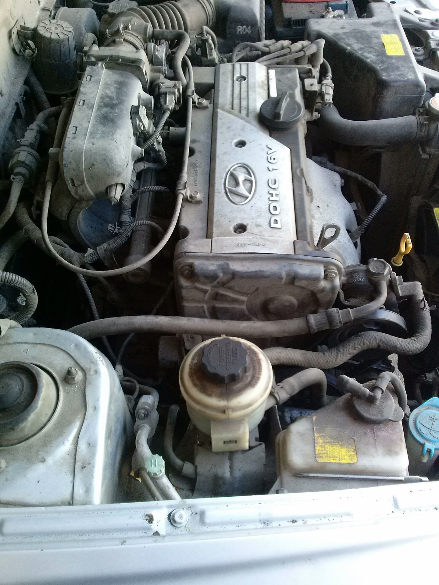 Замена ремня ГРМ — Hyundai Accent (2G), 1,5 л, 2007 года | наблюдение ...