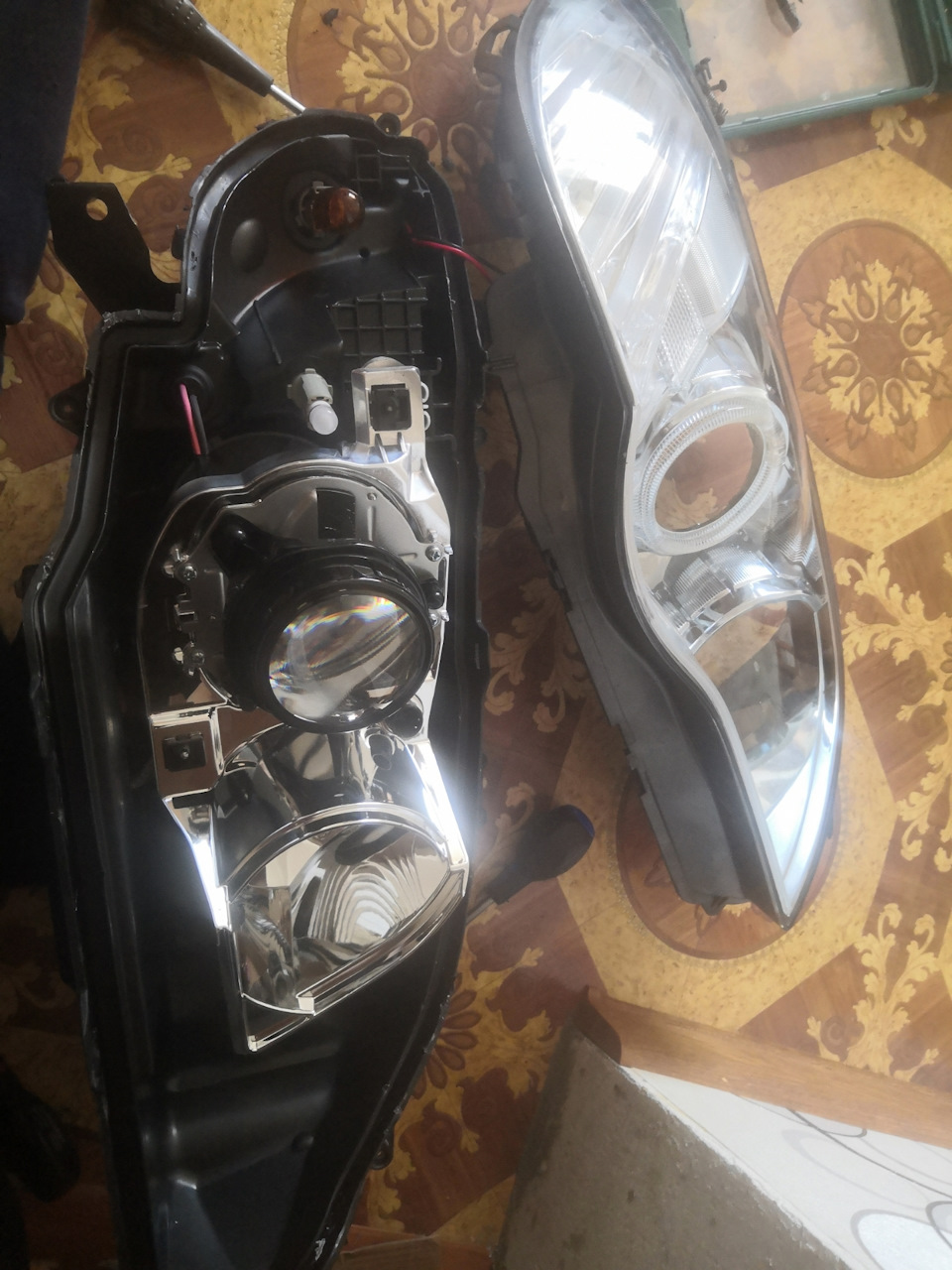 Переделка фар на левостороннее движение — Subaru Legacy (BL/BP), 2 л ...