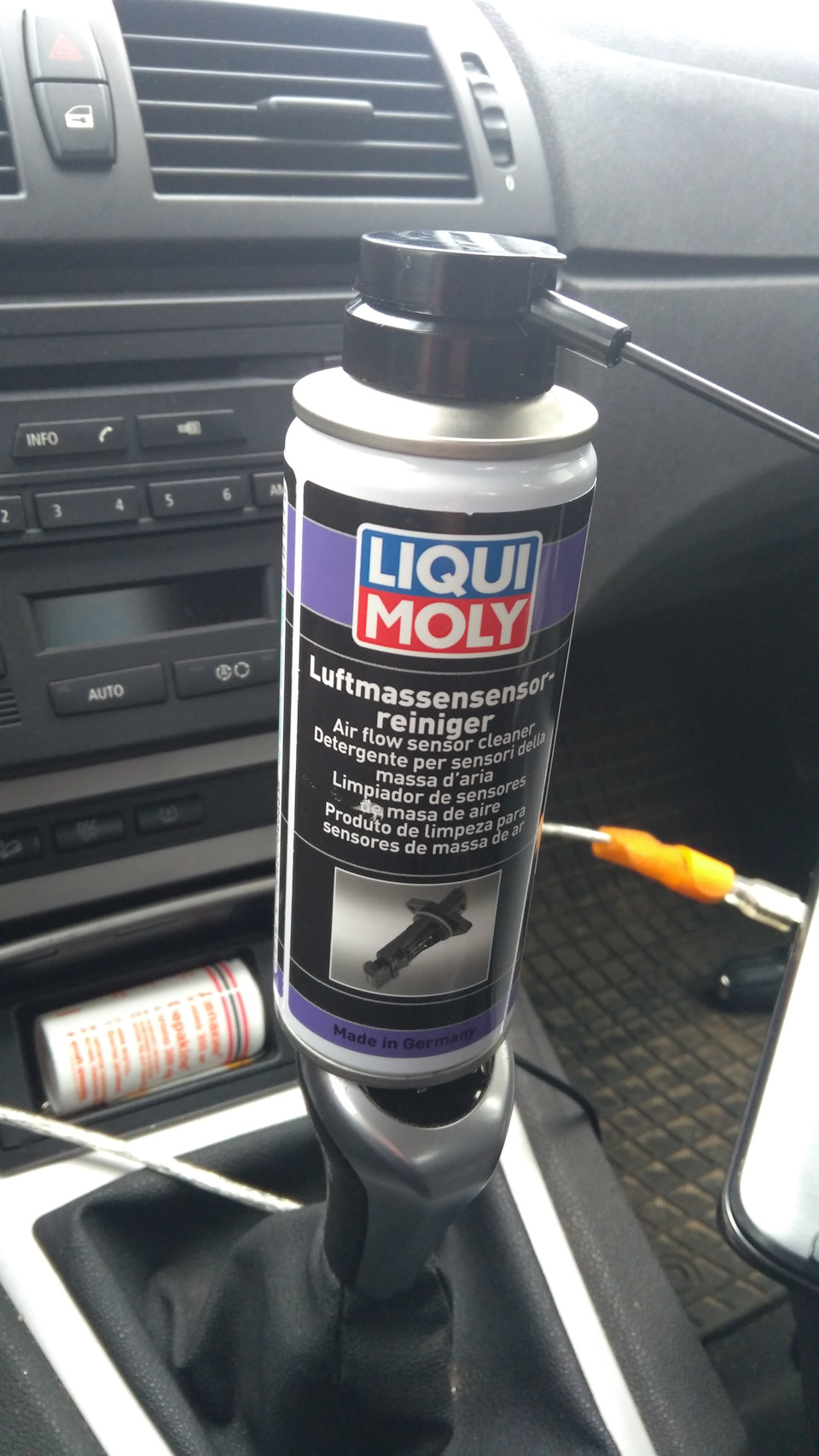 Чистка ДМРВ (расходомера) очистителем LIQUI MOLY. Результаты очистки — BMW  X3 (E83), 2 л, 2005 года | своими руками | DRIVE2