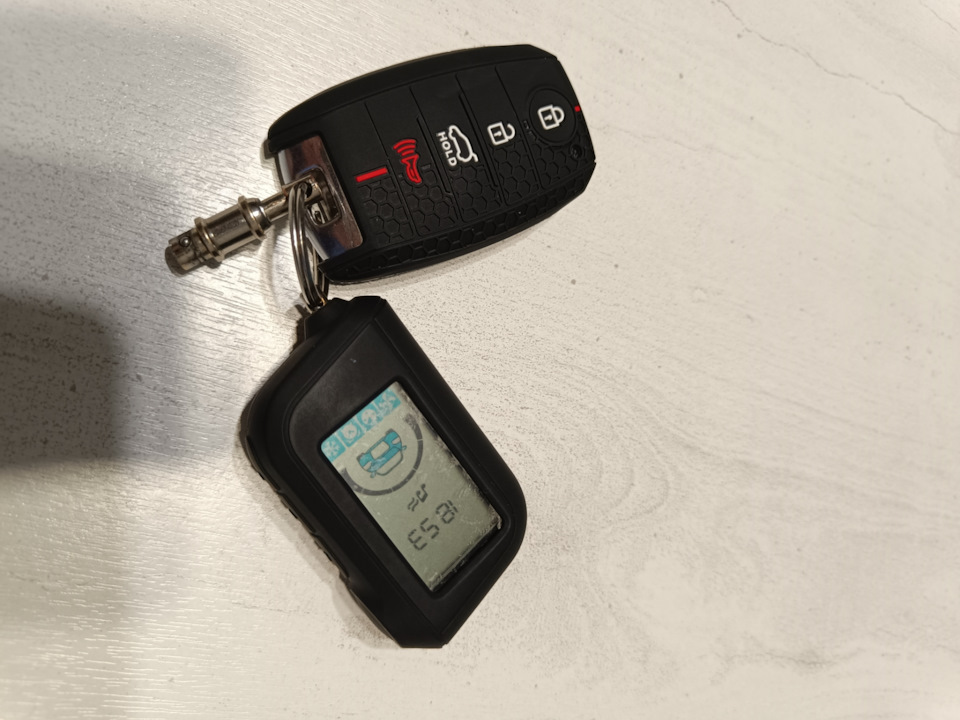 Замена чехлов на брелок сигнализации и ключа Киа Рио 4 — KIA Rio (4G ...