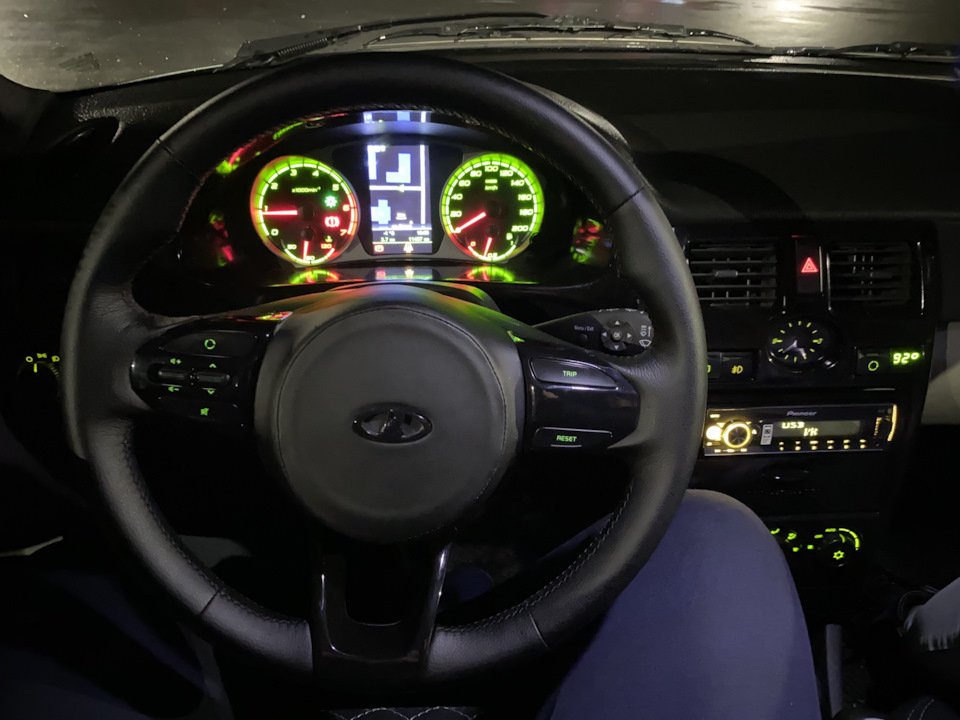 Мульти руль от Киа Рио 4 в Приору — Lada Приора седан, 1,6 л, 2009 года ...