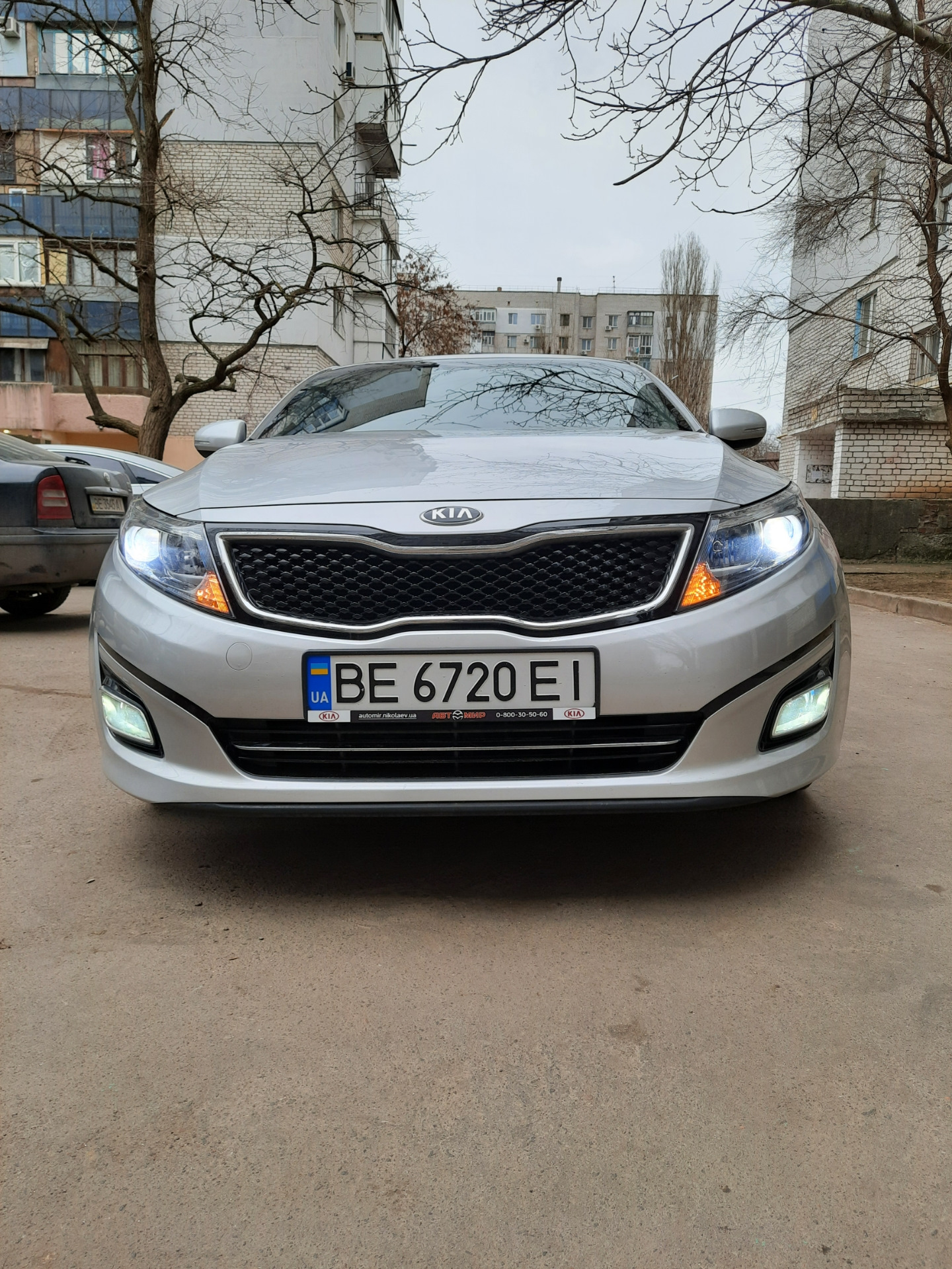 LED в ПТФ — KIA K5 (1G), 2 л, 2014 года | тюнинг | DRIVE2