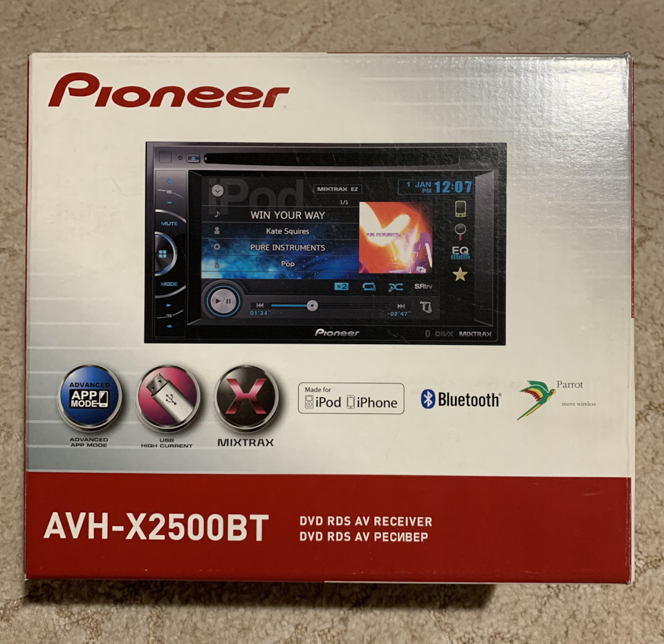 Pioneer AVHX2500BT для Wish . — Toyota Wish (AE10), 1,8 л, 2006 года