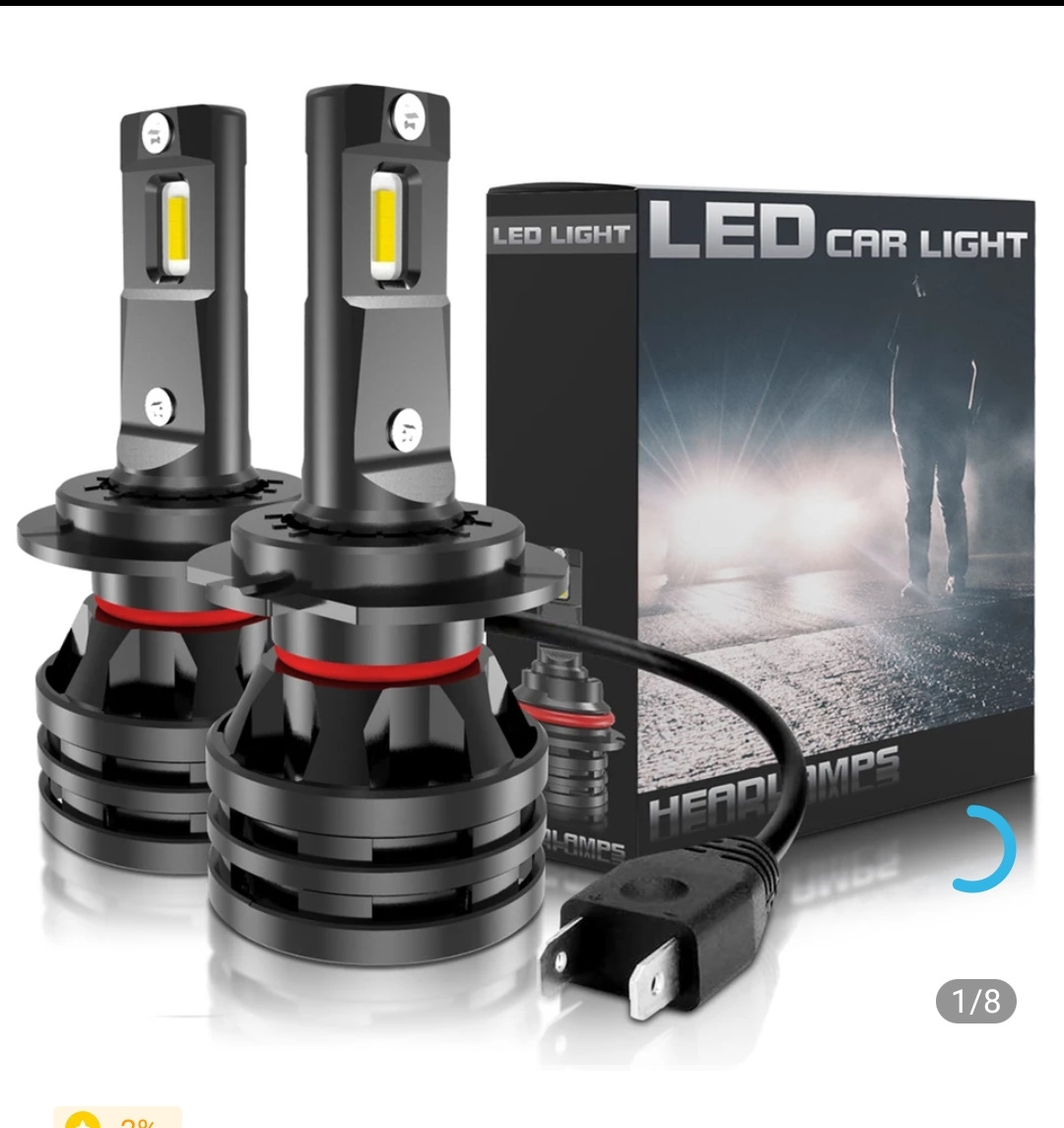 Установка Led H7 ламп в ближний свет вместо галогенок в фары mitsubishi ...