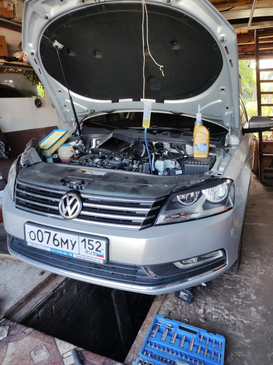 Замена масла в механической части dsg dq200 — Volkswagen Passat B7, 1,8 ...