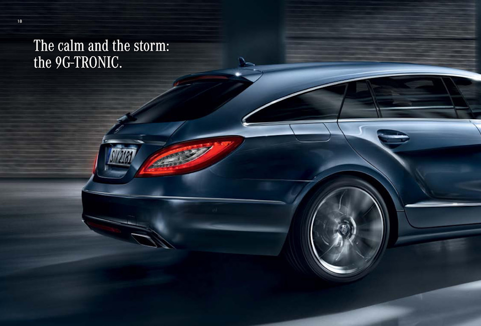 CLS shooting Brake с автобоксом на крыше