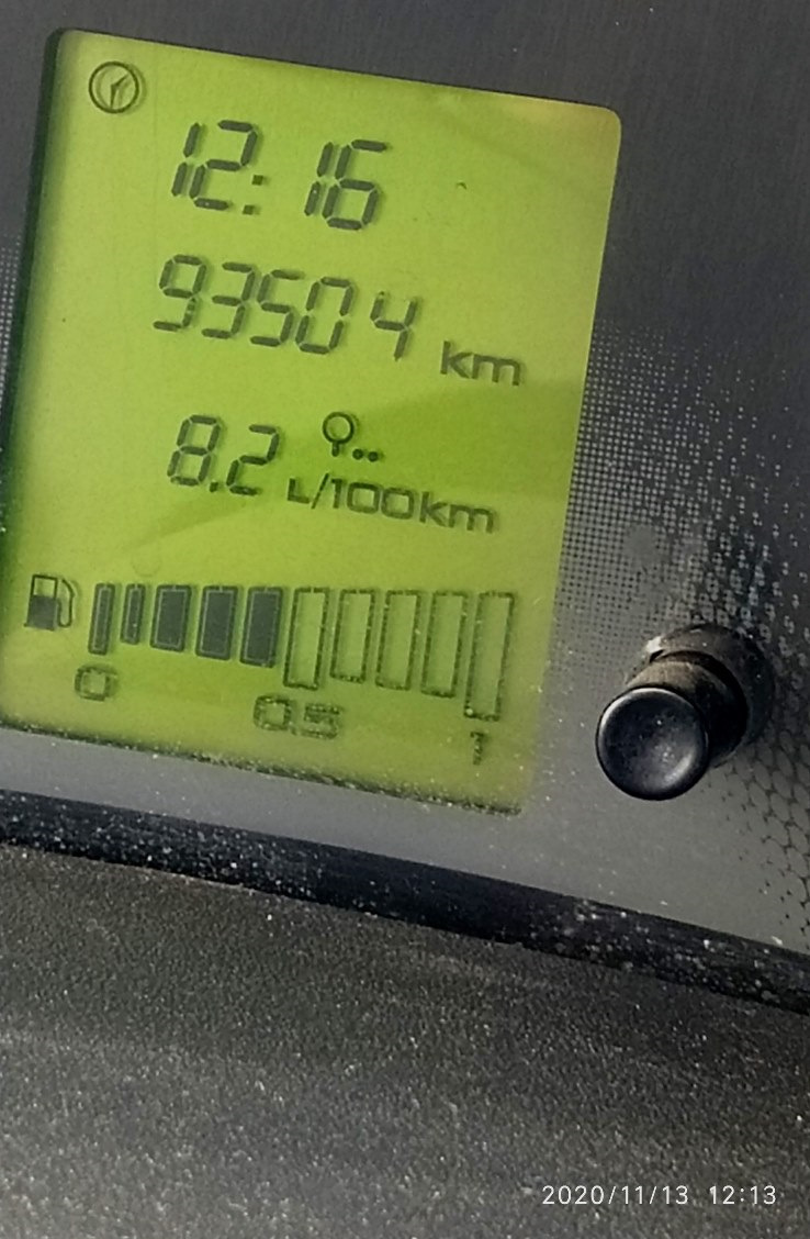 Средние после сброса при замене масла (150км пробега) — Lada Granta