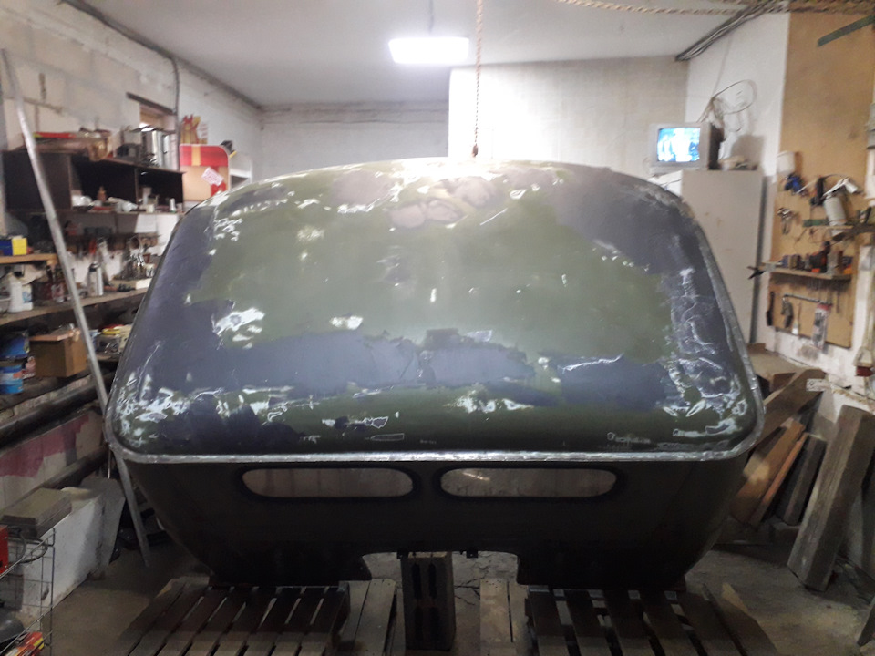 красим кабину 2, за грунтовал. — УАЗ 3303, 2,4 л, 1993 года | кузовной ...