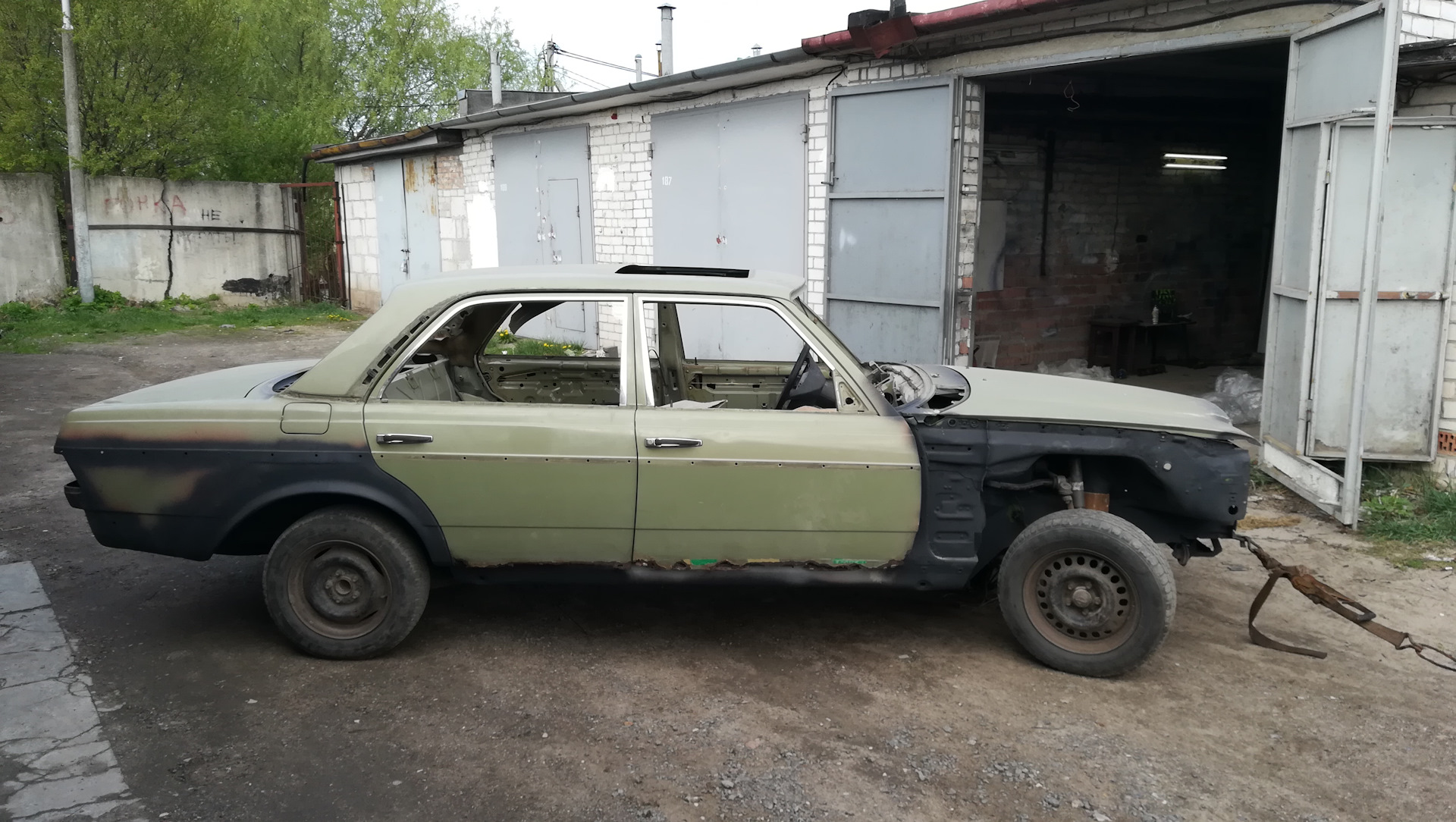 Покраска ч.1 — Mercedes-Benz W123, 3 л, 1983 года | кузовной ремонт | DRIVE2