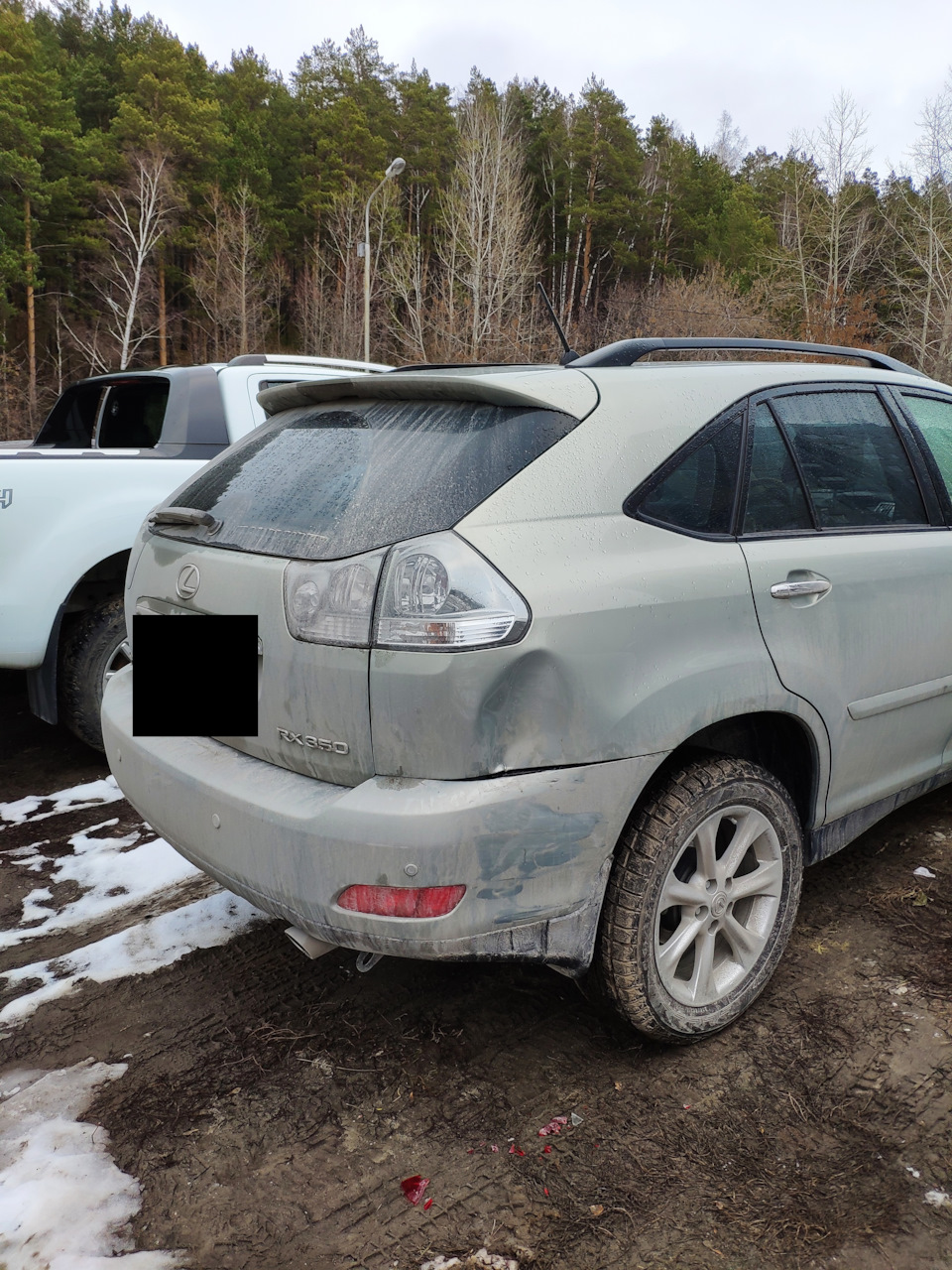 Подбили машину у дома (дневные фото) — Lexus RX (2G), 3,5 л, 2008 года |  ДТП | DRIVE2