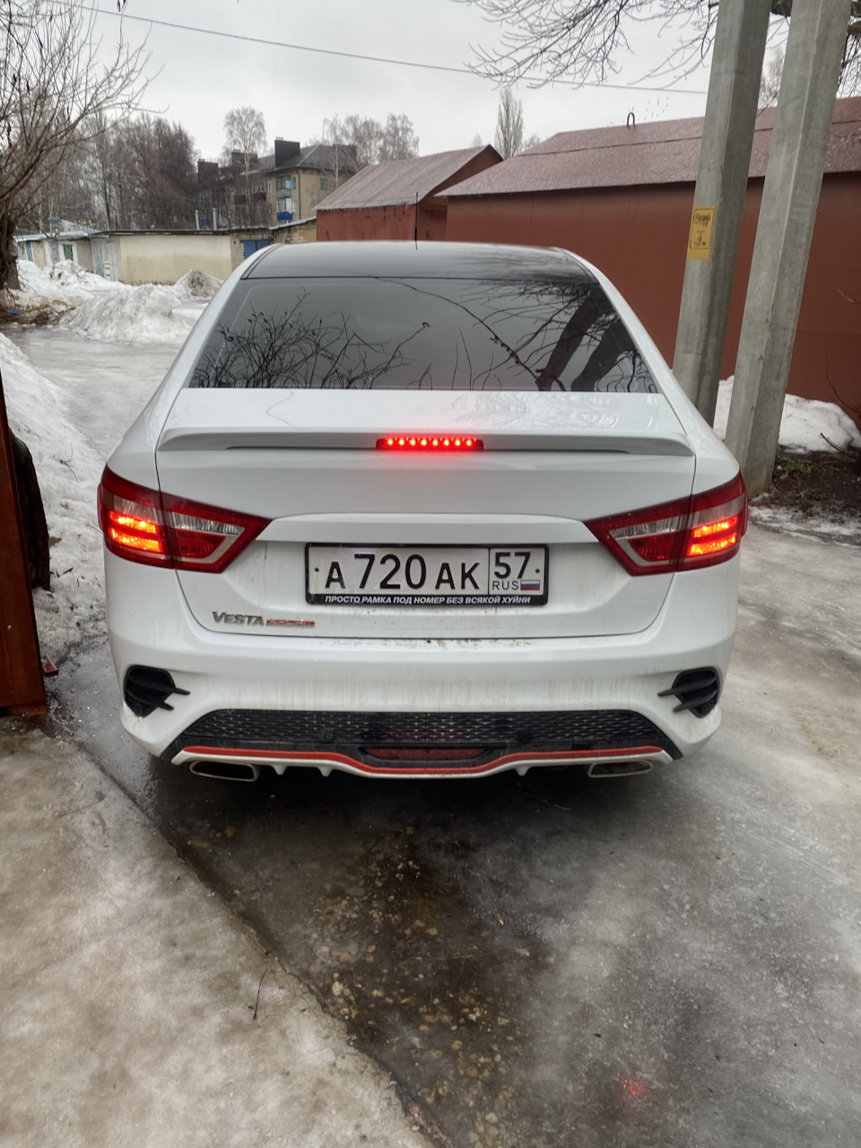 Спойлер Веста Спорт — Lada Vesta (1G), 1,6 л, 2018 года | запчасти | DRIVE2