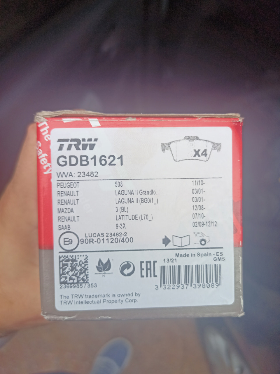 Фото в бортжурнале Ford Focus Hatchback III. Запчасти на фото: GDB1621, 23482, 01120400, 020912