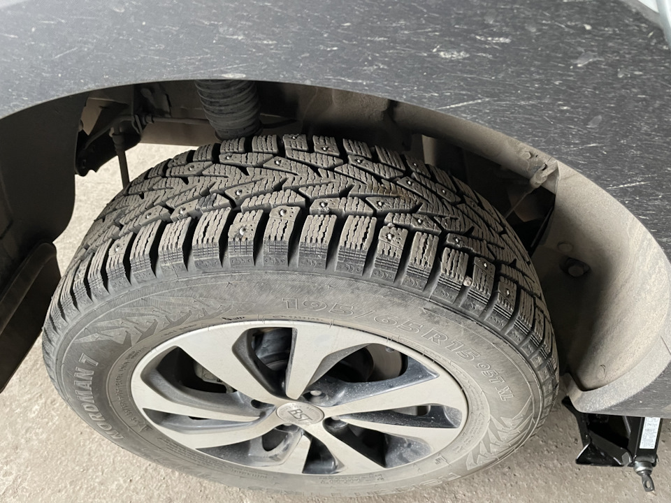 Поставил зимние колеса — KIA Rio X-Line, 1,6 л., 2020 года | шины | DRIVE2