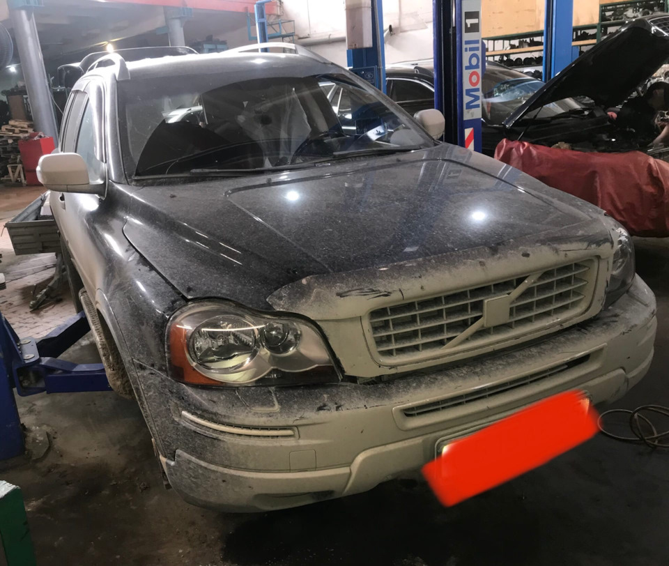 VOLVO ХС90 2008г Замена передних тормозных колодок и дисков — Topvag ...
